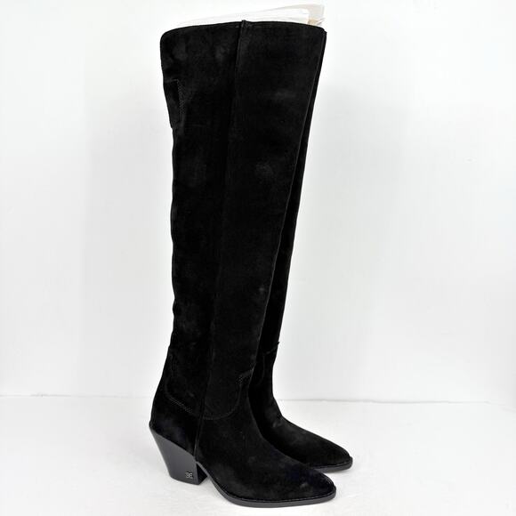 Sam Edelman Women Julee Over The Knee Boot US 6 M EU 36 Black Suede Leather NWOB - Picture 6 of 12